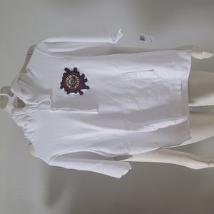 NWT Guns and Roses Sweatshirt white size small